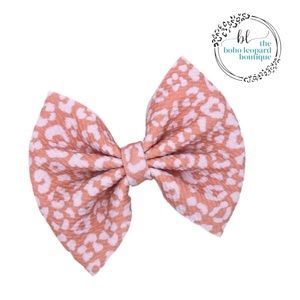 Baby Girl Leopard HairBow